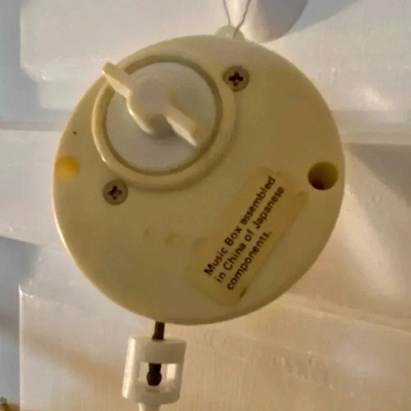 Vintage 1990s Pansy Ellen Musical Revolving Crib Mobile Fish Plush Works Brahms - Picture 12 of 12